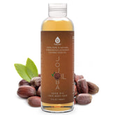 Pursonic Jojoba Oil bottle pour shows smooth, fast-absorbing moisture for skin.