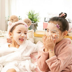 Puttisu fruit essence droplets visible on sheet, refreshing scent for kids