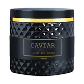 Pwkvsn Caviar Bloom Hair Mask packaging showing premium design and care promise.