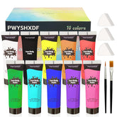 PWYSHXDF 10-colors face paint palette for vibrant on-skin designs.