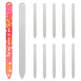 PYD Life sublimation glass nail file blank close-up for vibrant DIY nail art.