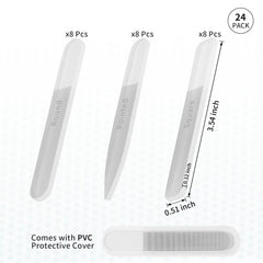 PYD Life glass nail file with pointed tip blank for detailed designs.