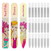 PYD Life sublimation glass nail file round blank for custom nail art.