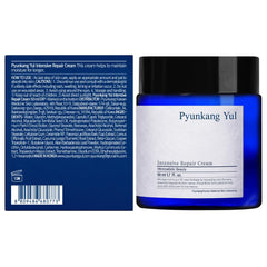 PKY Intensive Repair Cream tub closeup shows creamy texture and nourishing emollients.