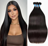 Qanlynny 10A straight bundles 20in for a silky, full daily look.