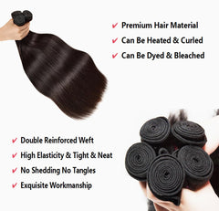 Qanlynny 10A straight bundles 24in for dramatic length and movement.
