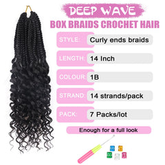 QANSFA pre-looped goddess braids crochet hair for quick beginner-friendly installation.