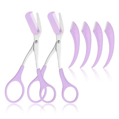 QfwdfcTrenz eyebrow scissors with comb for precise brow shaping at home