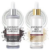 QIAOREYIFAG Peel Shot Glow Rice Ampoule Duo bottle for gentle exfoliation and hydration.