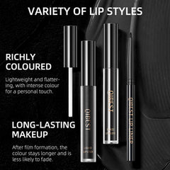 QiBest glossy liquid finish adds high shine with comfortable wear.