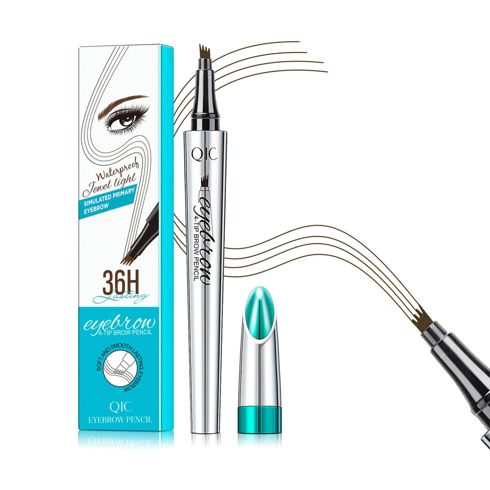 QIC Eyebrow 4 Tip Pencil pack shot for natural brow shaping and easy grip.