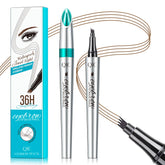 QIC Eyebrow Pencil 4-Tip Microblade demonstrates precise, natural hair-like strokes for brows.