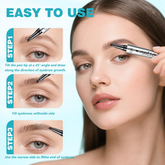 QIC Eyebrow Pencil waterproof formula keeps brows intact in rain or sweat.