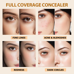QIC Under Eye Concealer shade Fair Rose swatch brightening skin tone