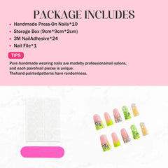 Qicaijia jelly gel adhesive press-on nails for quick DIY glam