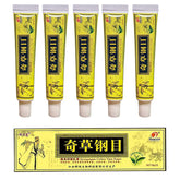 QICAOGANGMU Chinese Herbal Cream pack of 5 showing convenient daily use.