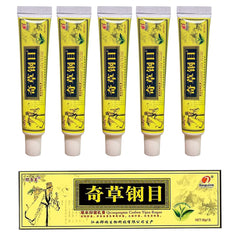 QICAOGANGMU Chinese Herbal Cream pack of 5 showing convenient daily use.