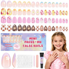 QIEK kids nail kit four-pack box for creative at-home manicures
