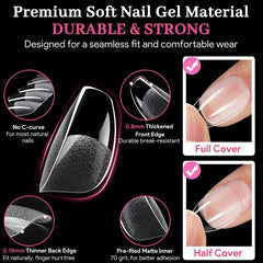 QIEK soft coffin tips blend comfort and durability with a reinforced edge.