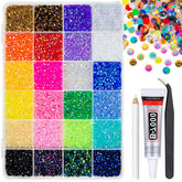 qiipii 24-color mega collection palette showing vibrant options for DIY crafts