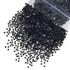 Qiipii black 3mm rhinestones with flatback for versatile craft décor.