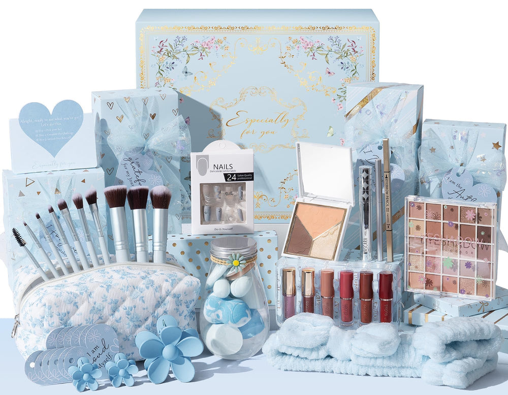 Qinline teen girl gift box front view with floral design for a memorable Valentine surprise.