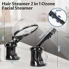 Qinrunkoi face steamer with ozone for refreshing pore cleansing
