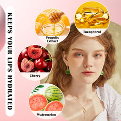 QIUFSSE watermelon lip scrub jar closeup for refreshing exfoliation