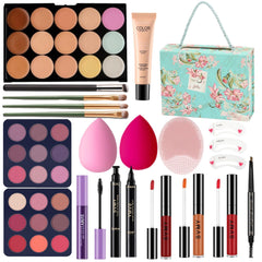 QiuNingTang teen makeup kit foundation-application shows smooth, even daily wear