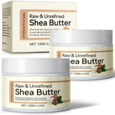 QJCWXIAOX 2-pack shea butter jars for convenient DIY hydration.