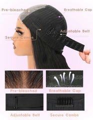 Qokyku lightly bleached knots on Brazilian virgin hair
