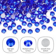 QPRETTY DU 6.4-6.6mm rhinestones for bold nail art and jewelry accents.