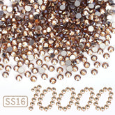 QPRETTY DU Golden Shadow rhinestones flatback for bulk craft and decor.