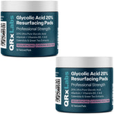 QRxLabs Glycolic Pads pack for at-home exfoliation and smoother skin texture