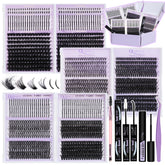 QUAFFLY D Curl spike lash kit ensemble for versatile eye looks and easy styling.