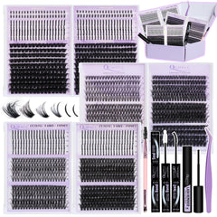 QUAFFLY D Curl spike lash kit ensemble for versatile eye looks and easy styling.