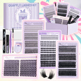 QUAFFLY DIY lash extension kit with 980pcs for versatile daily looks