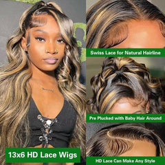 Quandian body-wave texture wig with flexible styling options