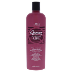 Quantum Riveting Reds conditioner bottle preserves vibrant red tones for lasting color.