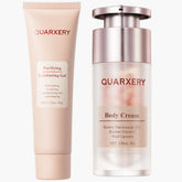 QUARXERY Purifying Peeling Gel being applied for refreshed skin