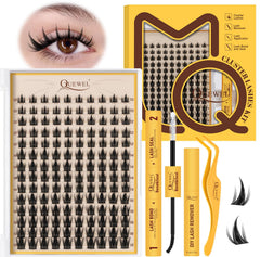 QUEWEL Fairy-Lash Clusters Kit 140pcs offers versatile options for custom lash looks at home