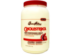 Queen Helene Cholesterol Hair Conditioning Cream jar for deep moisture and shine.