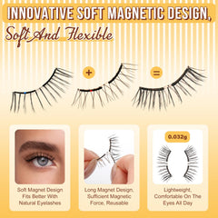 QUEWEL built-in case with mirror and tweezers enables on-the-go styling.