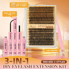 QUEWEL lash bond & seal provides durable, waterproof hold for all-day wear.