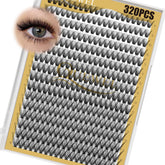 QUEWEL lash clusters 320pcs tray ready for at‑home lash makeover