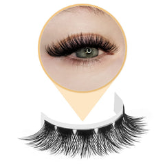 QUEWEL lash clusters 8-16mm mixed tray close-up for versatile DIY looks