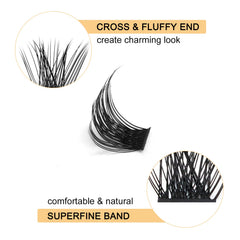 QUEWEL lash clusters for easy at-home application and removal
