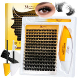 QUEWEL lash clusters kit box 168pcs ready for at-home lash creations