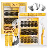 QUEWEL Lash Clusters Kit offers three styles for customizable eye looks.
