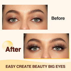 QUEWEL mix-length lash clusters 10-18mm for varied looks.